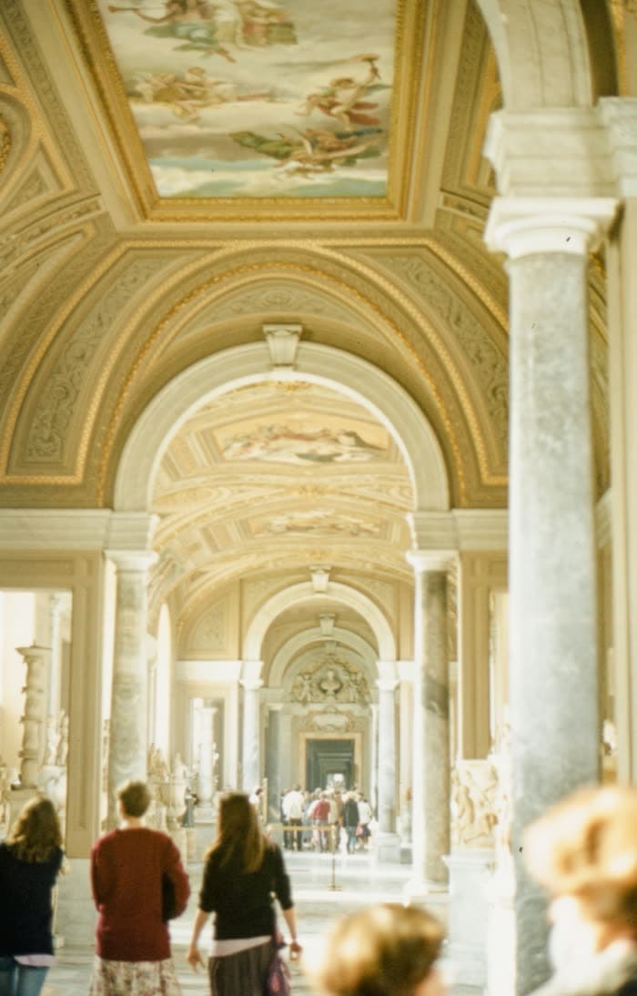 A gallery in the Vatican Museums